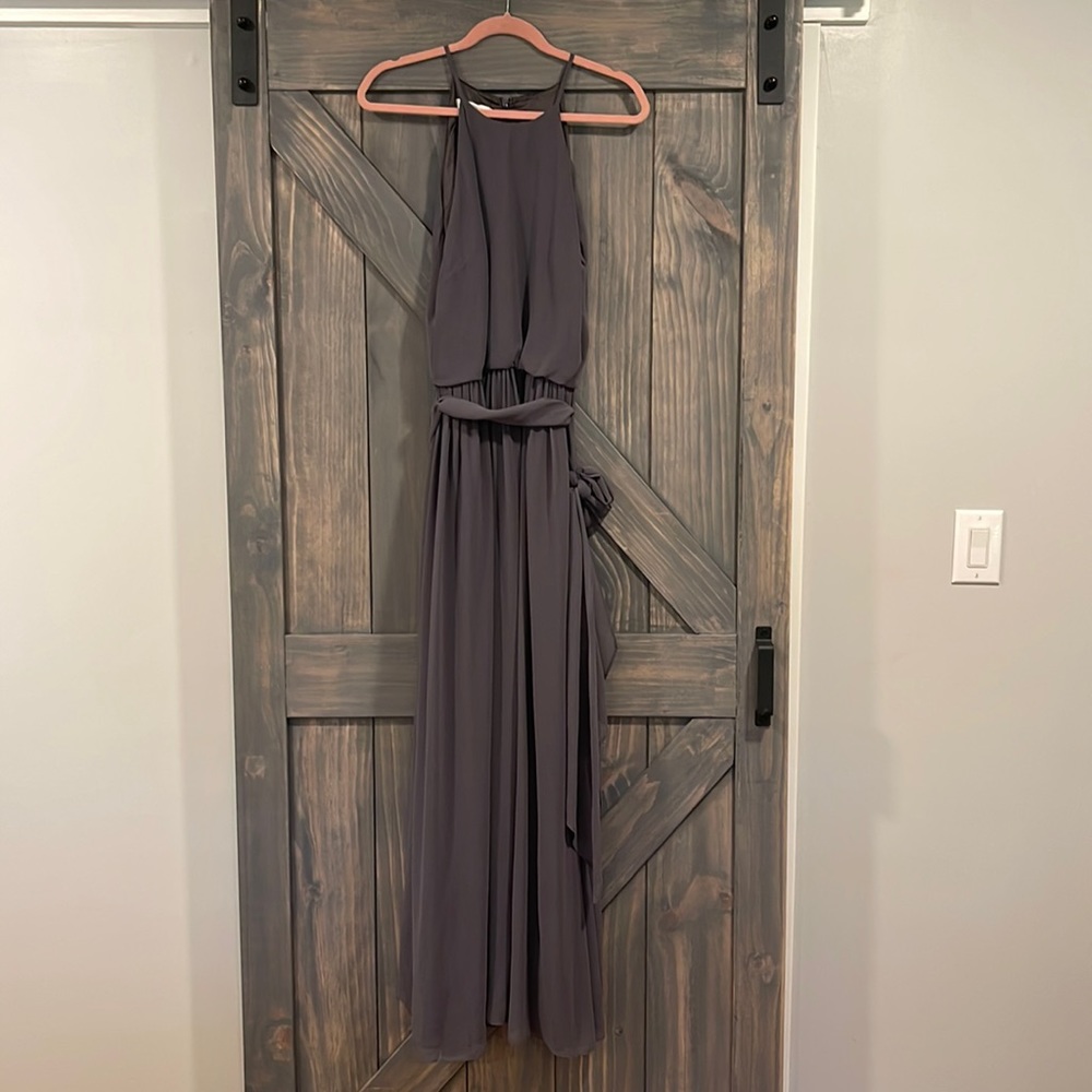 Gray Bridesmaid Dress